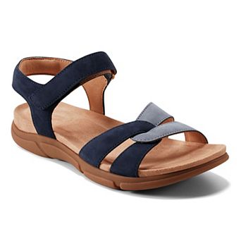 Easy Spirit Marian Women's Leather Adjustable Quarter-Strap Slingback Sandals