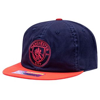 Men's Fan Ink Navy/Red Manchester City Wander Snapback Hat