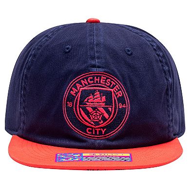 Men's Fan Ink Navy/Red Manchester City Wander Snapback Hat