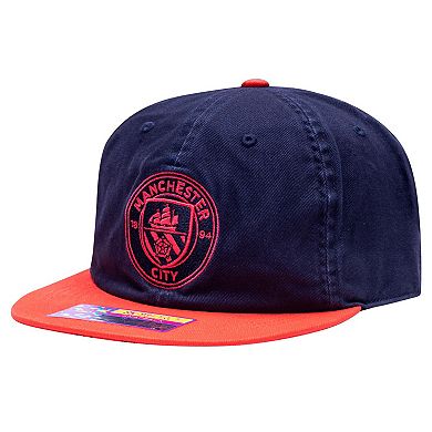 Men's Fan Ink Navy/Red Manchester City Wander Snapback Hat
