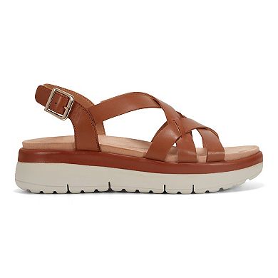 Easy Spirit Indie Women's Leather Strappy Wedge Sandals