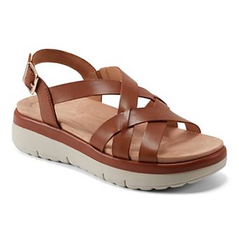 Easy Spirit Indie Women's Leather Strappy Wedge Sandals