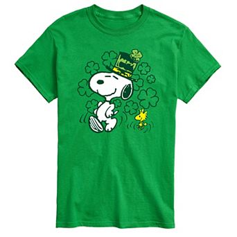 Big & Tall Peanuts Snoopy & Woodstock St. Patrick's Graphic Tee