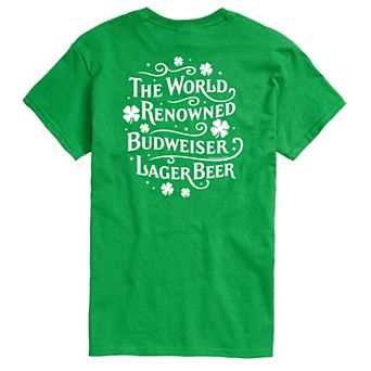 Big & Tall Budweiser World Renowned Clover Graphic Tee