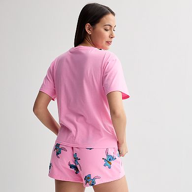 Disney's Lilo & Stitch Chill Vibes Playing Ukulele Juniors' Skimmer Graphic Tee