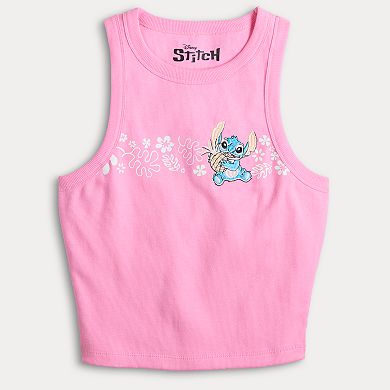 Disney's Lilo & Stitch Pineapple And Tropical Flowers Juniors' Tank Top