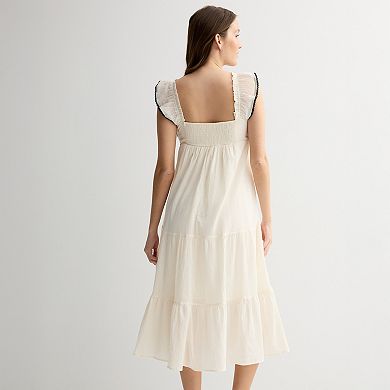 Juniors' Rewind Tiered Maxi Dress
