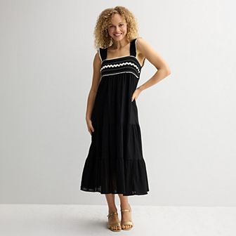Juniors' Rewind Tiered Maxi Dress