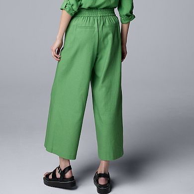 Women's Simply Vera Vera Wang Pull-On Pleated Capri Pants