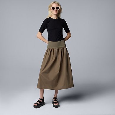 Women's Simply Vera Vera Wang Mixed Media Skirt
