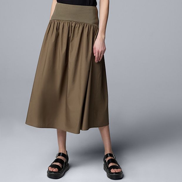 Women's Simply Vera Vera Wang Mixed Media Skirt