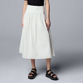 Petite Simply Vera Vera Wang Mixed Media Skirt
