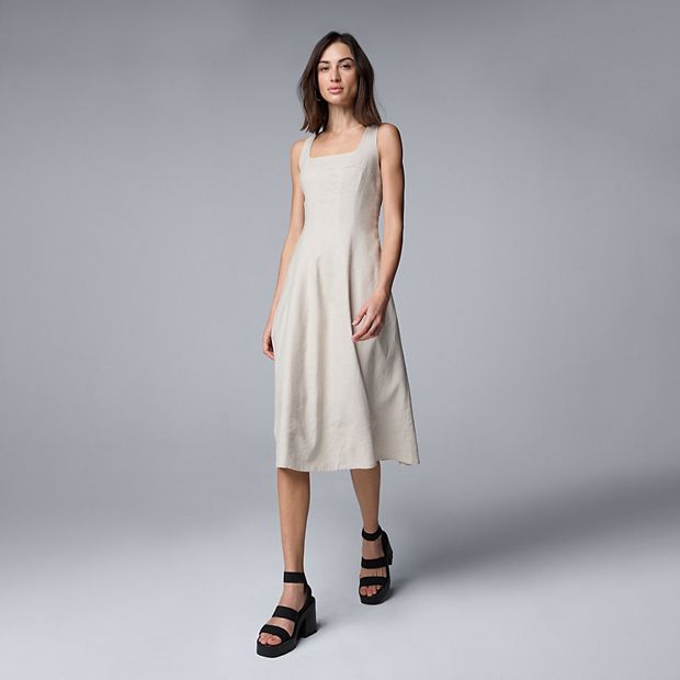 knee length dresses for ladies VERA WANG Long Dress