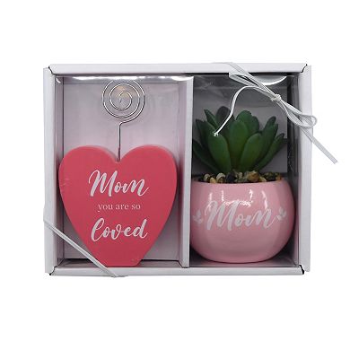 Succulent & Photo Holder Clip Gift Set