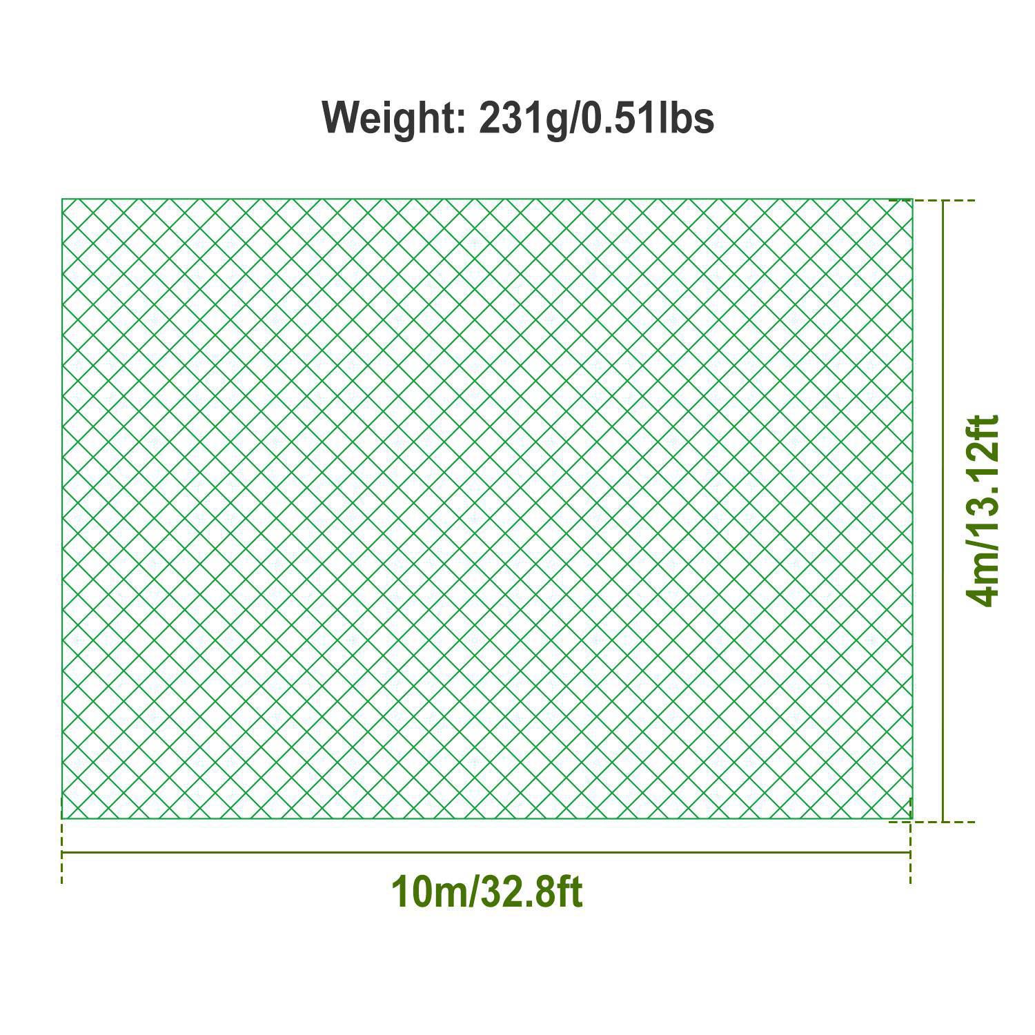 Mitefu Heavy-Duty PE Plant Trellis Netting Garden Netting - View #4