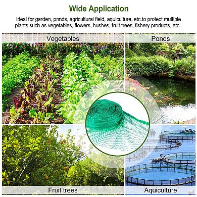 13x33ft Garden Bird Netting Heavy Duty PE Plant & Fruit Tree Protection Mesh