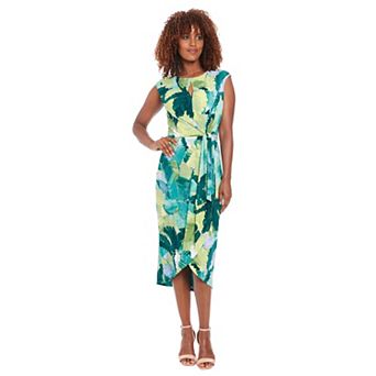 Women's London Times Tulip Hem Midi Dress