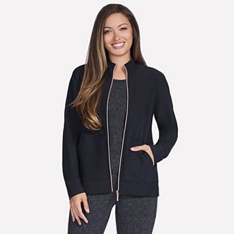 Women's Skechers® GO LUXE Rib Fleece-Lined Full-Zip Jacket