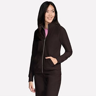 Women's Skechers® GOLUXE Ribbed Full-Zip Jacket