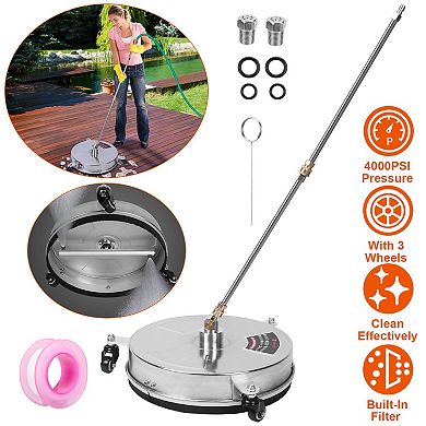 15in High Pressure Washer Flat Surface Cleaner 4000psi