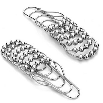 12 Sets Of Shower Curtain Hooks