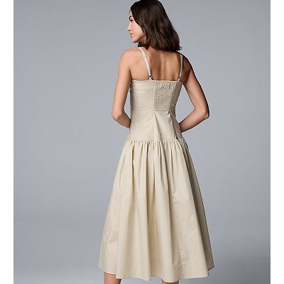 sachin and babi light blue dress Bobi Drop Waist Dress Chutney / L