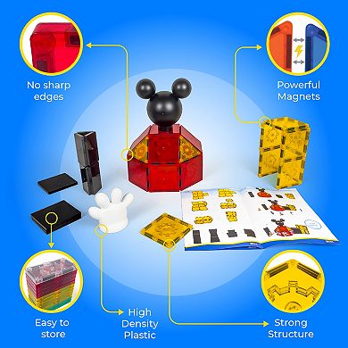 Disney Mickey Mouse Clubhouse Magnetic Tiles - 37-Piece Set by Tytan Toys