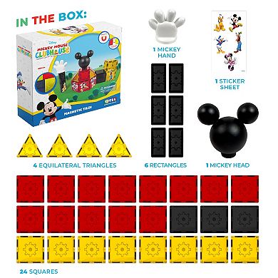 Disney Mickey Mouse Clubhouse Magnetic Tiles - 37-Piece Set by Tytan Toys