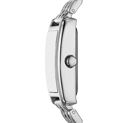 Folio Women's Silver Tone Bracelet Watch & Bracelet Set