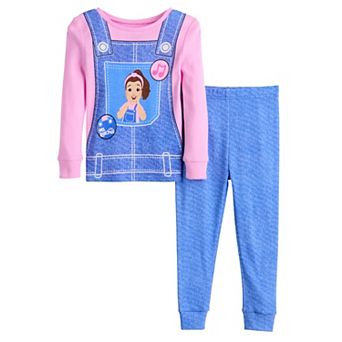 Toddler Girl Ms. Rachel Long Sleeve Snug Fit 2 pc Pajama Top & Pajama Bottoms Set