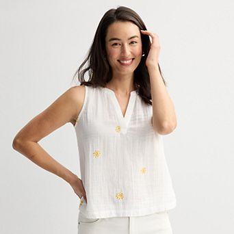 Women's Sonoma Goods For Life® Easy Soft Gauze Tank Top