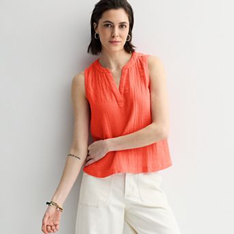 Women's Sonoma Goods For Life® Easy Soft Gauze Tank Top
