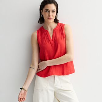 Women's Sonoma Goods For Life® Easy Soft Gauze Tank Top