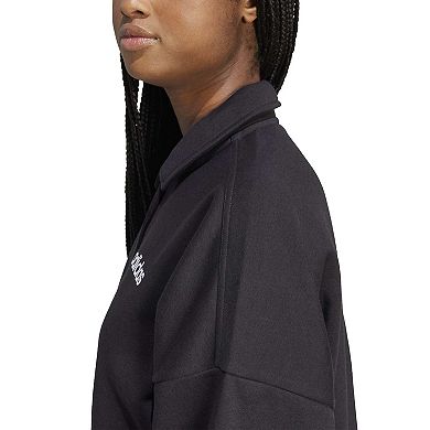 adidas Essentials Linear Fleece Polo Sweatshirt