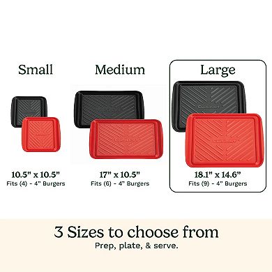 Cuisinart® 2-Piece Large Grilling Prep and Serve Melamine Trays