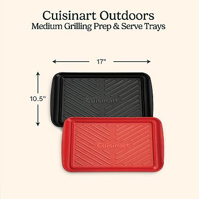 Cuisinart® 2-Pack Medium Grilling Prep and Serve Trays