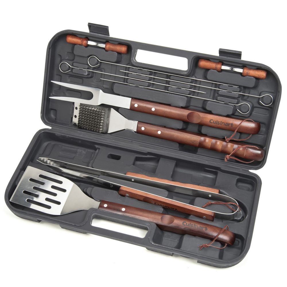 Cuisinart® 13-pc. Wooden Handle Grilling Tool Set