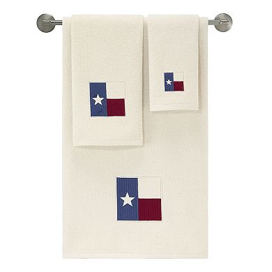 Avanti Texas Flag Embroidered Towel