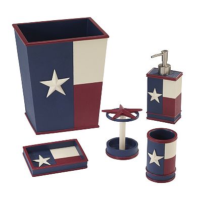 Avanti Texas Flag Wastebasket