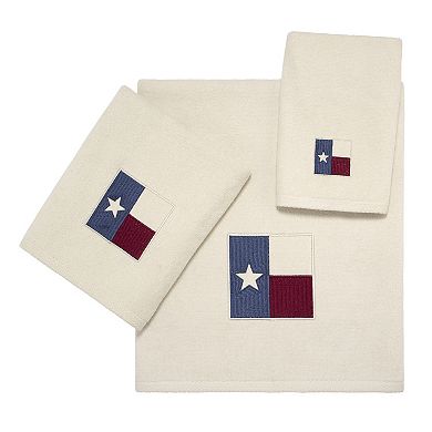 Avanti Texas Flag Embroidered Towel