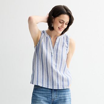 Petite Sonoma Goods For Life® Easy Soft Gauze Top