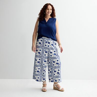 Plus Size Sonoma Goods For Life® Easy Soft Gauze Top