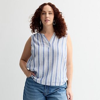 Plus Size Sonoma Goods For Life® Easy Soft Gauze Top