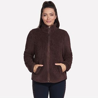 Women's Skechers® Sherpa Zip-Front Jacket