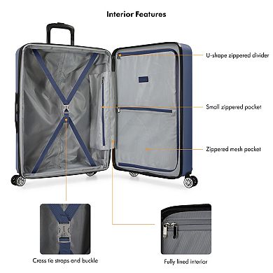 Travel Select Snowcreek Hardside Expandable Luggage with USB Port