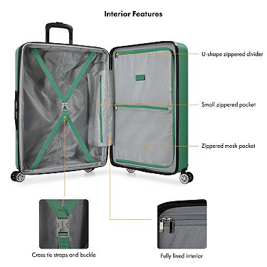 Travel Select 2-Piece Snowcreek Hardside Expandable Luggage Set with USB Port