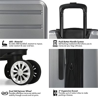 Travel Select 2-Piece Snowcreek Hardside Expandable Luggage Set