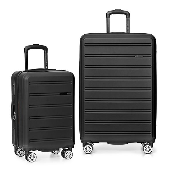 Travel Select 2-Piece Snowcreek Hardside Expandable Luggage Set with USB Port - Black