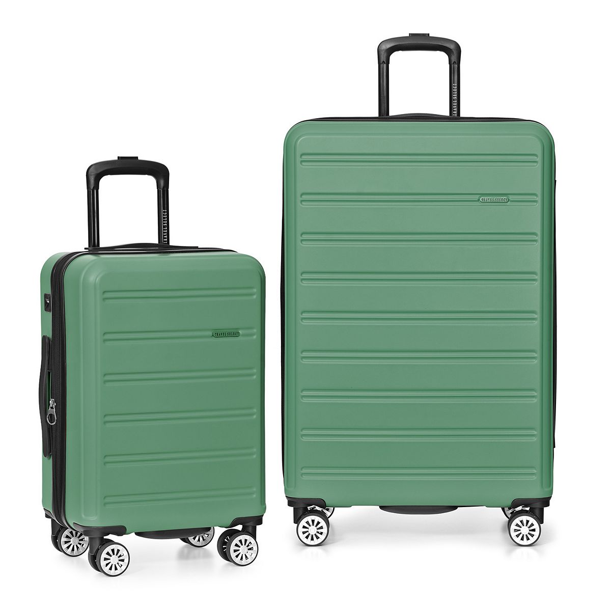 Travel Select 2-Piece Snowcreek Hardside Expandable Luggage Set with USB Port - Green