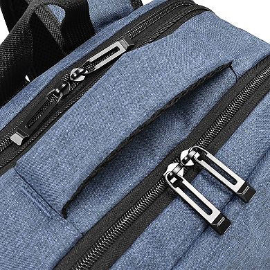 Travel Select Grayville 16.5-Inch Multi-Functional Expandable Laptop Backpack with USB Port